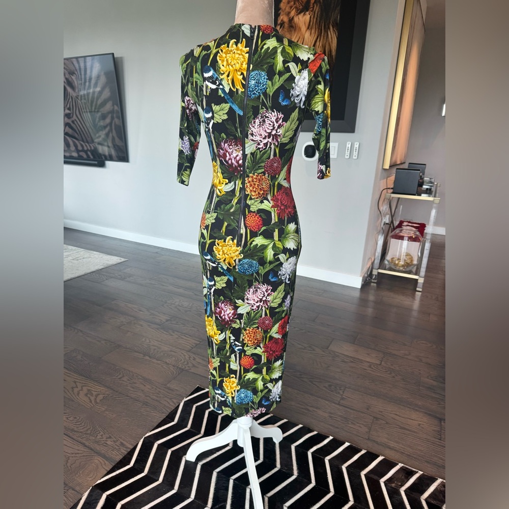 Alice + Olivia Multicolor Floral Long Sleeve Dress